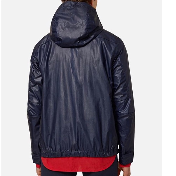 J. Lindeberg Randy Rubberized Hooded Rain Jacket Jackets & Coats
